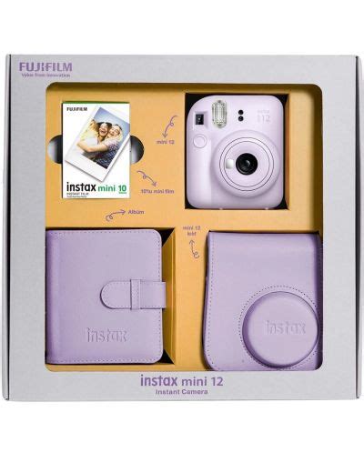 Fujifilm Instax Mini Bundle Box Lilac Purple Ozone Bg