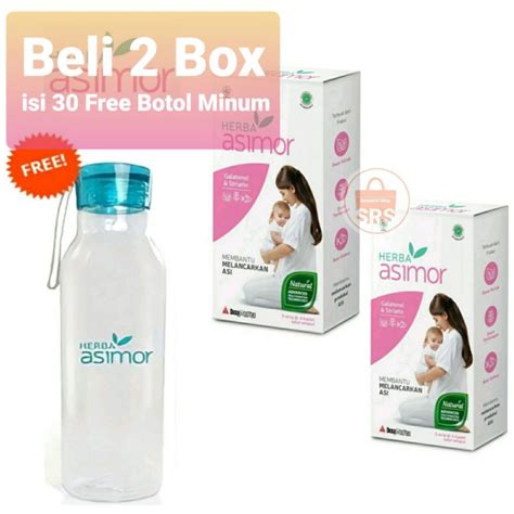 Jual EXP 2025 1 Box Herba Asimor Isi 60 Tablet Free Botol Asi