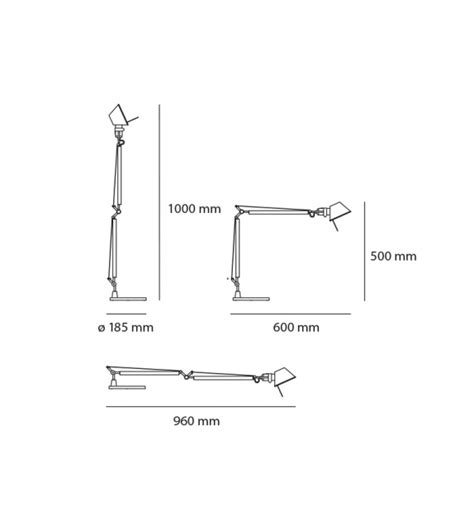 Tolomeo Midi LED Artemide Lampe De Table Milia Shop