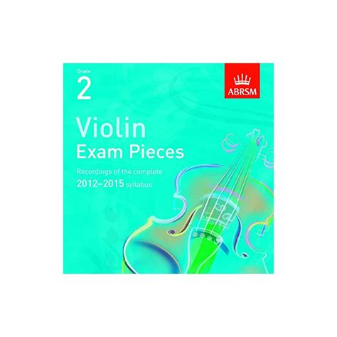 Abrsm Violin Exam Pieces Grade 2 [2012 2015] Score