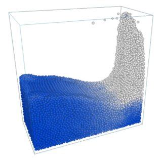 Example of dam break simulation using DFSPH and our surface tension ...