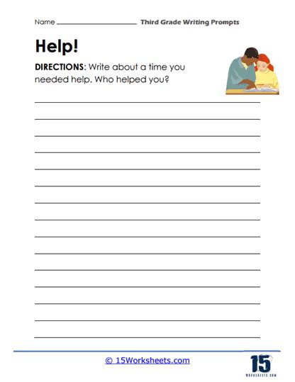 3rd Grade Writing Prompt Worksheets