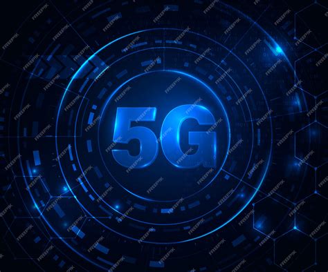 Premium Vector 5g Wireless Internet Concept Sign 5g Network Glowing