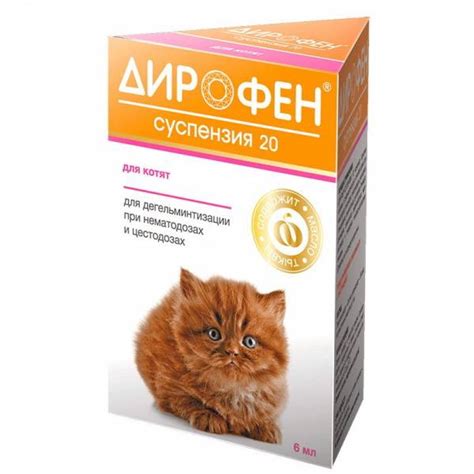 Дирофен для кошек: показания и инструкция по применению, отзывы, цена