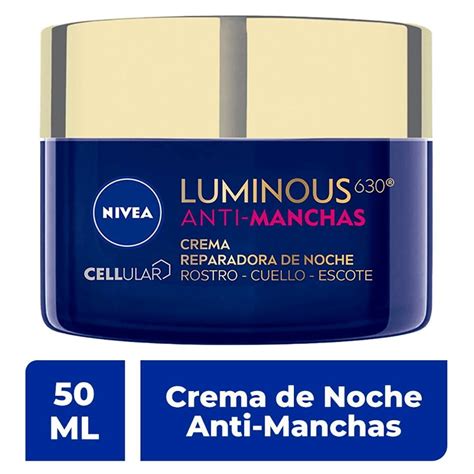 Crema Facial Nivea Luminous De Noche Con Cido Hialur Nico Ml