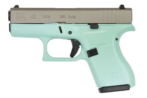 Buy Glock 42 .380 Auto Eggshell Blue Cerakote Single Stack Pistol with ...