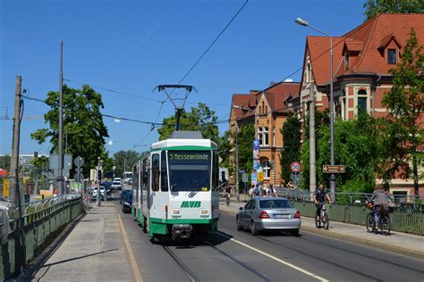 Magdeburg Anna Ebert Brücke Tatra KT4D 1292 ex Berlin Flickr