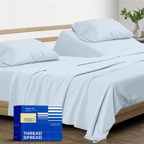 Amazon THREAD SPREAD 100 Pure Egyptian Cotton Split King Sheets