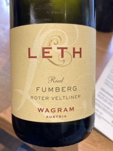 Leth Roter Veltliner Ried Fumberg Vivino