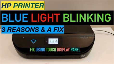 Hp Printers Blue Light Flashing Youtube