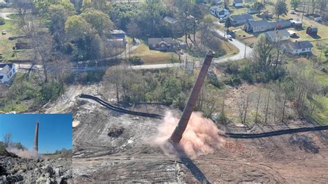 Jonesville SC Chimney Demolition Controlled Explosion HEPACO