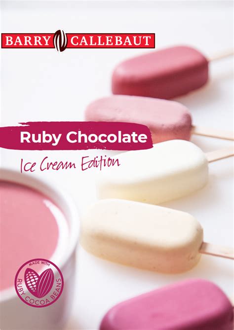 Ruby Chocolate Ice Cream Coatings Barry Callebaut