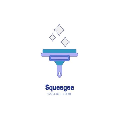 Free Vector Flat Design Squeegee Logo