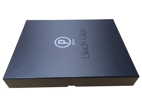 Lid And Base Style Rigid Promotional Gift Box For Vips Black Matte Box