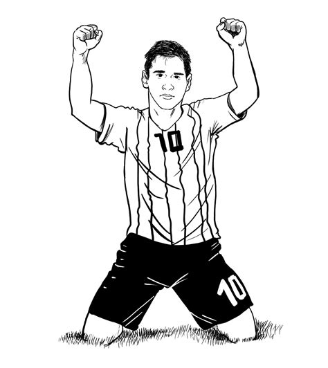 Discover More Than Messi Drawing Black And White Best