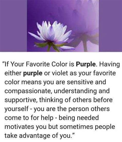 If Your Favorite Color Is Purple Favorite Color Meaning Saving