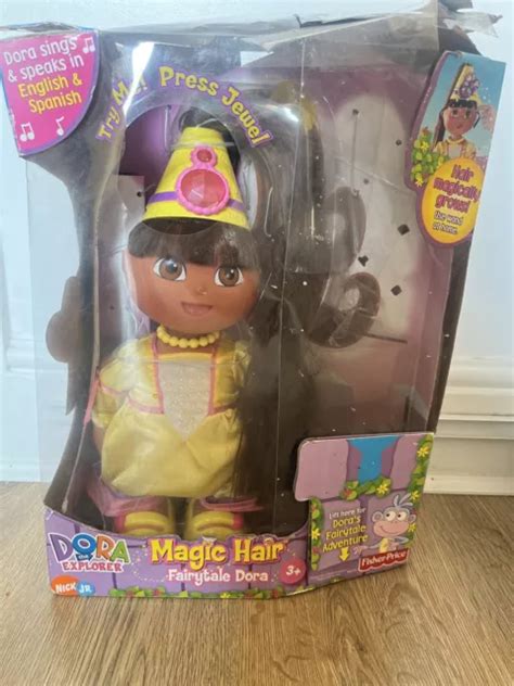 MATTEL DORA THE Explorer Magic Hair Fairytale Princess 14 Sings NIB