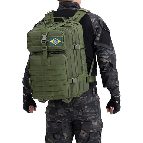 Mochila T Tica Militar Assalt Refor Ada Imperme Vel Grande