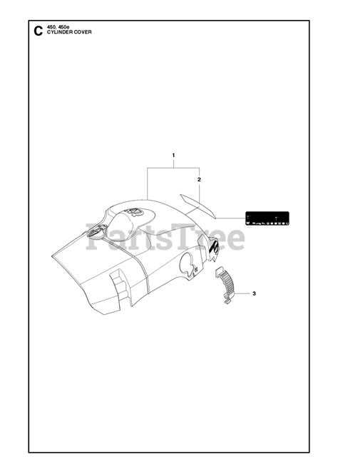 Husqvarna 450 - Husqvarna Chainsaw CYLINDER COVER Parts Lookup with ...