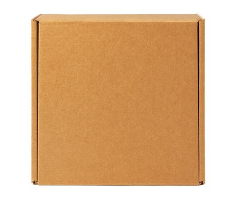 Premium Photo Brown Cardboard Box Isolated On White Background