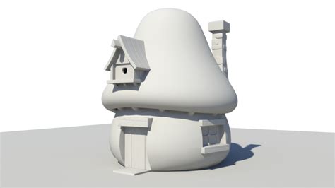 Smurf House 3d