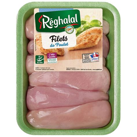 Reghalal Filet De Poulet Blanc Halal G Pas Cher Prix Auchan