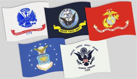 4x6 Armed Forces Outdoor Nylon Flag Set Flags A Flying