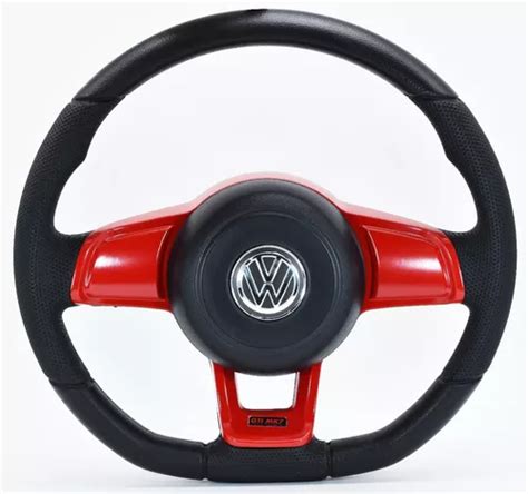 Volante Esportivo Gti Vermelho Fusca Brasilia Variant Cubo