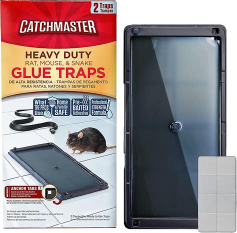 Catchmaster Heavy Duty Baited Rat Glue Traps Count Indoors Use