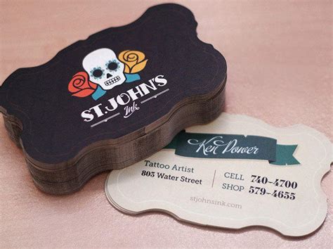 Custom Die Cut Business Cards Printing - Etsy