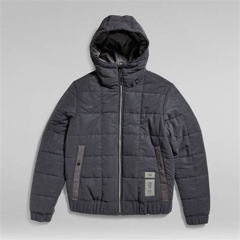 Meefic Squared Quilted Hooded Jacke Mehrfarbig G Star RAW