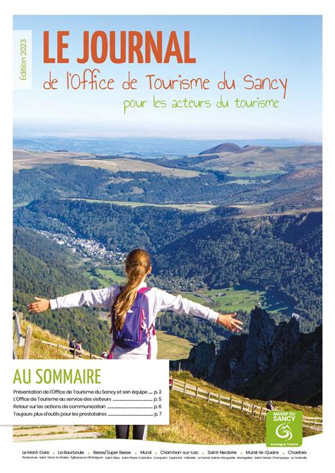 Calam O Journal Office Tourisme Sancy Dition