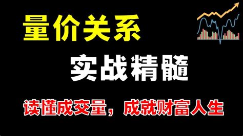 【量价关系】量价关系实战精髓，读懂成交量，成就财富人生 成交量 技术分析教学 量价关系 Youtube