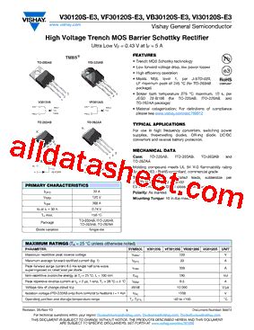 V30120S Datasheet PDF Vishay Siliconix