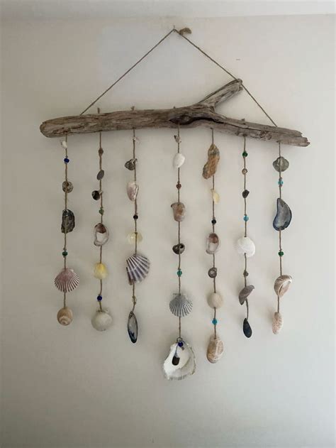 Diy Shell Wall Hanging Diy Wall Art Beach House Decor Beach Cottage