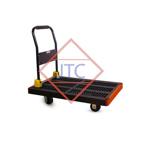 4 Wheel Folding Plastic Platform Heavy Duty Trolley With 300Kg Capacity