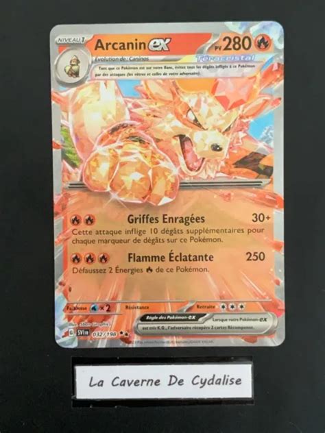 CARTE POKEMON Ecarlate Et Violet Arcanin EX 032 198 NEUF EUR 6 40