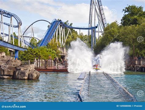 Poseidon Water Roller Coaster Greek Themed Area Europa Park Germany