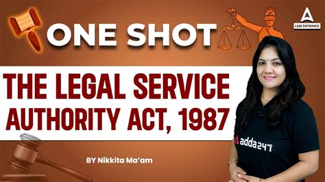 The Legal Service Authority Act 1987 One Shot Legal Reasoning Law