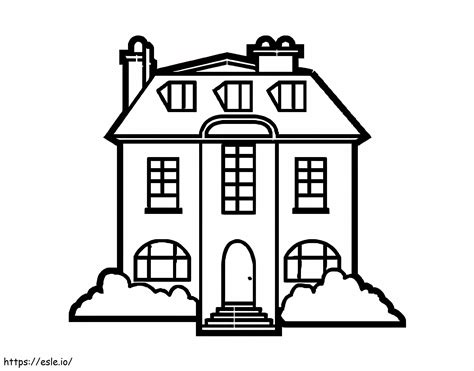 Rumah Sederhana Gambar Mewarnai