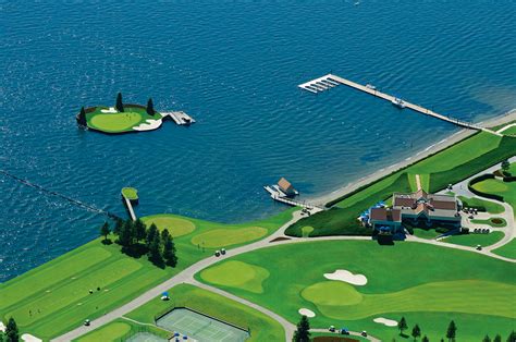 No Golf Cart Needed Floating Golf Course At Coeur Dalene Resort — Knstrct