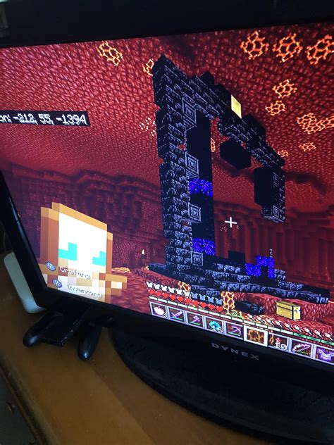HUGE nether portal. The seed is -1631070828 and the coordinates are ...