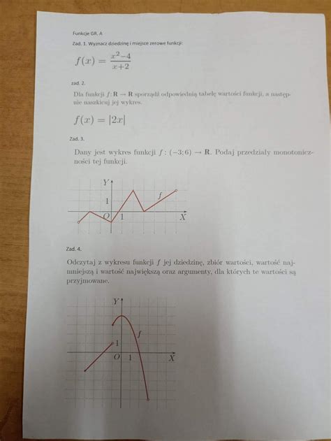 Proszę o pomoc matma zadania domowe Brainly pl