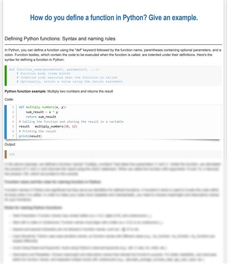 Solution How Do You Define A Function In Python Give An Example Defining Python Functions