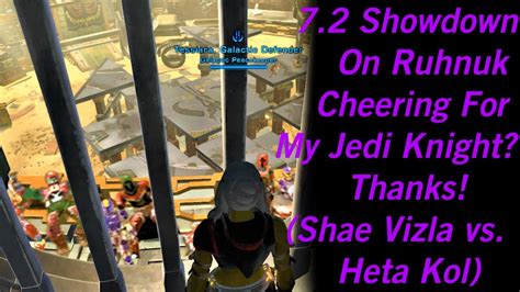 Swtor Showdown On Ruhnuk Cheering For My Jedi Knight Thanks