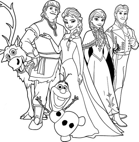 Desenhos Para Colorir Frozen 55 Modelos Para Imprimir