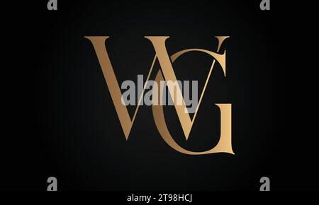 GW WG Logo Luxury Badge And Monogram Vector Elegant Logo Letter WG