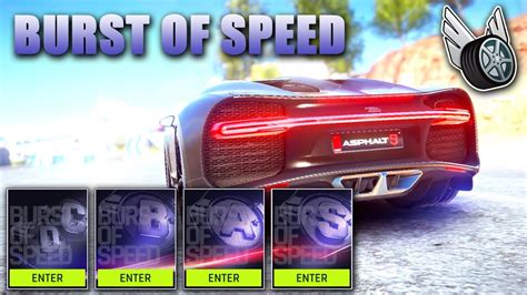 Asphalt 9 Burst Of Speed Class C B A S Route Reference By