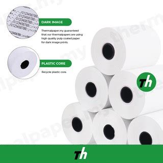 80mm X 60mm X 12mm 100 Roll Box Thermal Receipt Paper Roll Resit