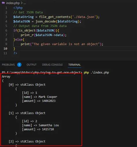 PHP Warning Attempt To Read Property On String Array Solved